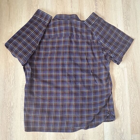 Paul Fredrick Medium Weight Button Shirt Men's XL Multicolor Long Sleeve Cotton - Picture 5 of 7